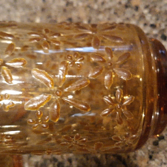 Vintage Libbey Texture Flowers Gold Bouquet 1960's Set Of 4 Glasses - Picture 8 of 9